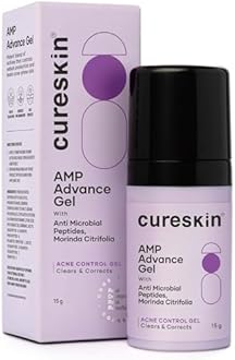 Cureskin AMP Advance Gel | Clarifying Gel for Face and Body | Smooths and Soothes Blemish-Prone Skin, 15 g (Pack of 1)