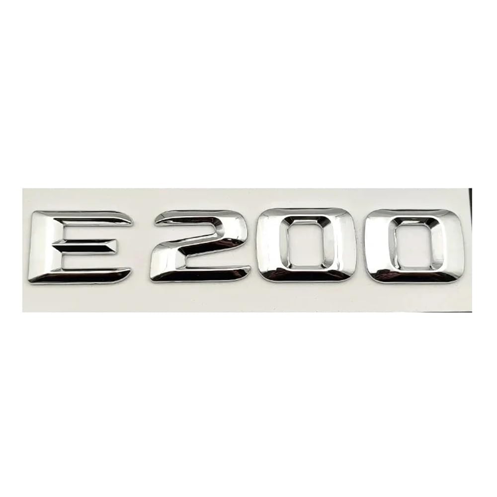 YTQMoreBNZ YYDStes ABS Silver Compatible With Mercedes Benz Grade E E200 E220 E300 E320 E350 W213 W212 W211 Letters Emblem Badge