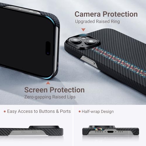 Coque iPhone 15 Plus légère anti rayures sensation textile pure - 5