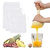 OIXEYA 3x Garza Alimentare per Filtrare, Sacchetti Filtranti per Alimenti, Colino per Latte di Noci, Formaggio, Succo di Frutta, Caffè, Succo di Verdura