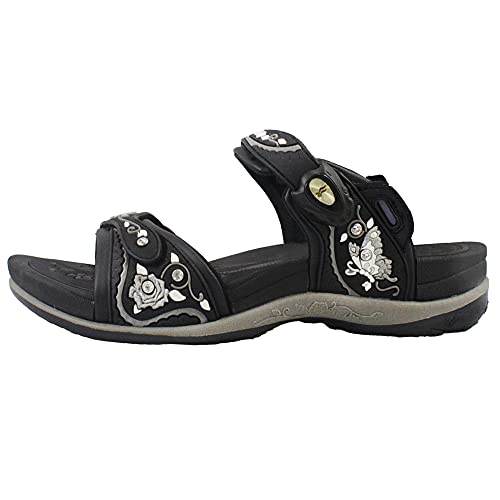 Gold Pigeon Shoes Signature: Women Sandals, 5991 Black, Size 7-7.5 (5991-Blk-38) #TOP7