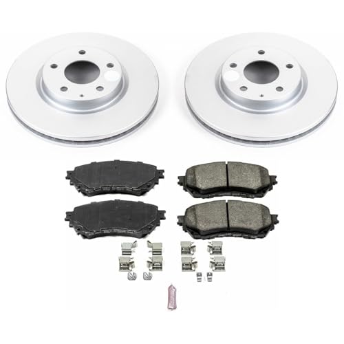 Image of PowerStop Z17 Brake Pad & Fully Coated Rotor Kit Front CRK6968