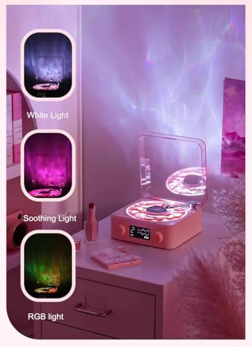Image of One94Store Ocean Wave LED Night Light with Bluetooth Speaker - RGB Ambient Light, Soothing Sleep Sounds, Wireless Music Lamp with Timer for Bedroom & Home Decor