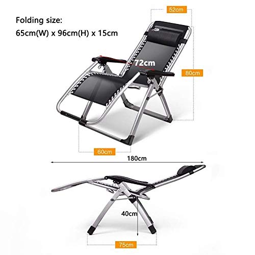 Chaises Longues dans Le Jardin Grand Format Pliable pour Soulager le Dos
