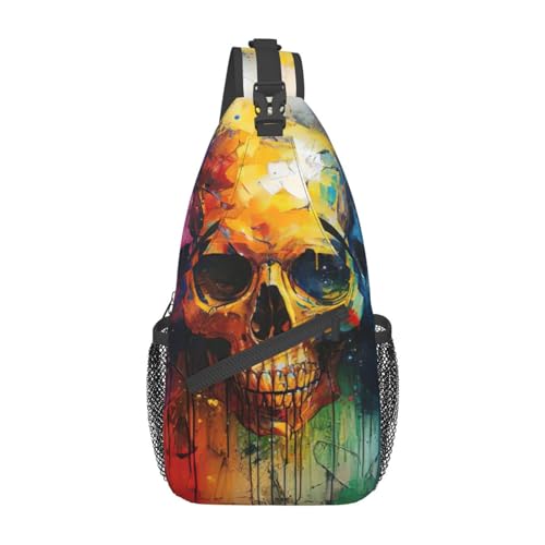 Sac à dos à bandoulière tulipes colorées avec sangle de sport confort
