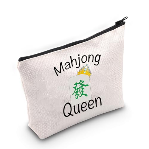 Bolsa de viaje con diseño Mahjong y cierre de cremallera