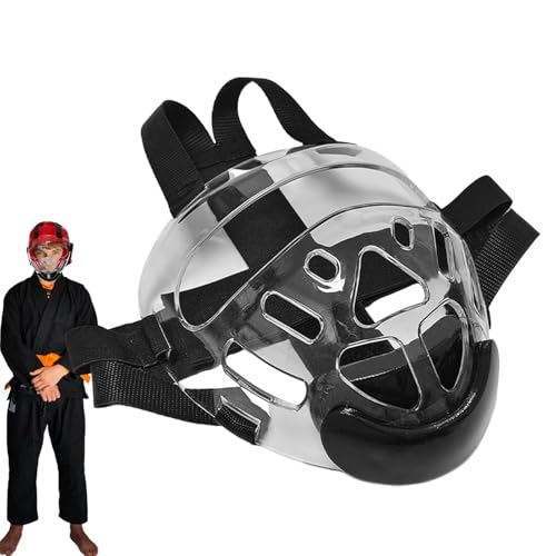Nbbwwu Boxeo de la Cubierta Facial, Guardia de la Cara del Boxeo,Guardia de la Cara del Casco de Artes Marciales | Escudo de protección Facial para Artes Marciales, Karate, protección Infantil