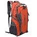 Agatige Hiking Backpack, 40L Water Proof Lightweight Backpack Shoulder Bag Outdoor Sport Travel Bag Daypack with Rain Cover for Outdoor Sports Climbing Camping Hiking, Orange