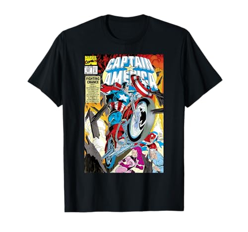 T-shirt Captain America Marvel pour un look streetwear geek en convention de pop culture