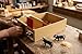 Imagen de AMBIENTS ARTESANIA TOROS DE Juguete con Toril Artesanal DE Madera para Plaza TOROS Juguete Pack Infantil Completo Incluye 4 TORITOS Negros Miniatura Corral Tradicional Medidas 33X24X11 CM