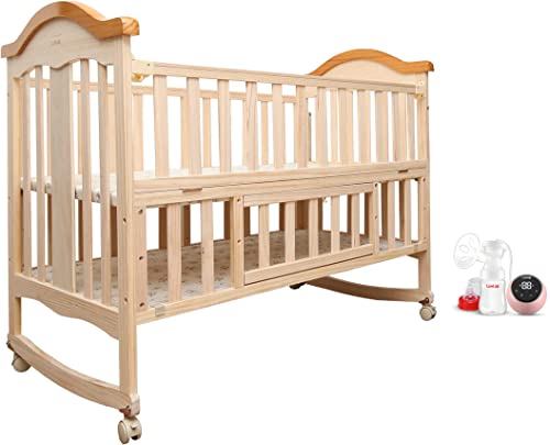 Image of Luvlap LL Wooden cot C-70 Adore Electric Breast Pump with 2 Phase Pumping, 2pcs Breast Pads Free, Soft & Gentle, BPA Free
