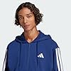 adidas Men's ESSENTIAL THREE STRIPES FRENCH TERRY FULLZIP HOODIE, Dark Blue/White, S #1