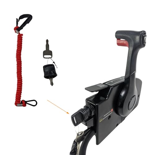 Left Hand 881170a13-4000 Side Mounted For Mercury Throttle Controls 4-stroke14pins With Trim Switch Pull To Open - Thumbnail 2