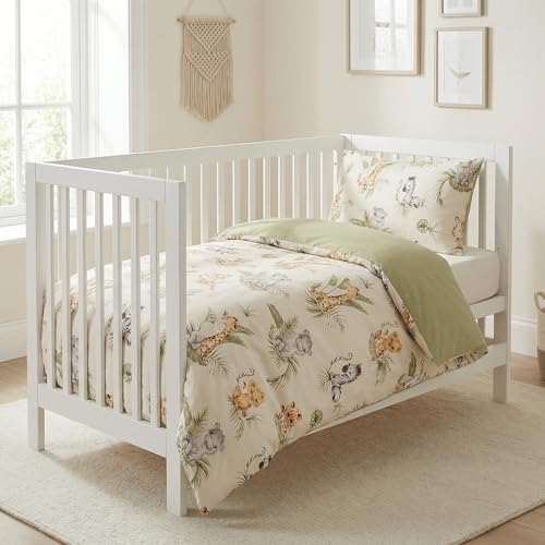 Miniatura 2 de Babysafe Juego Funda Nórdica Cuna 90x120 Y Funda Almohada 40x60 Coordinada, 100 Algodón Certificado Oeko-Tex - Hecho En Europa, Suave, Transpirable Y Seguro Para Bebés Y Niños