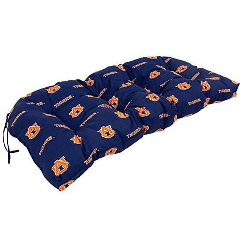 Image of College Covers Everything Comfy Auburn Tigers Indoor Outdoor Settee Loveseat Bench Cushions