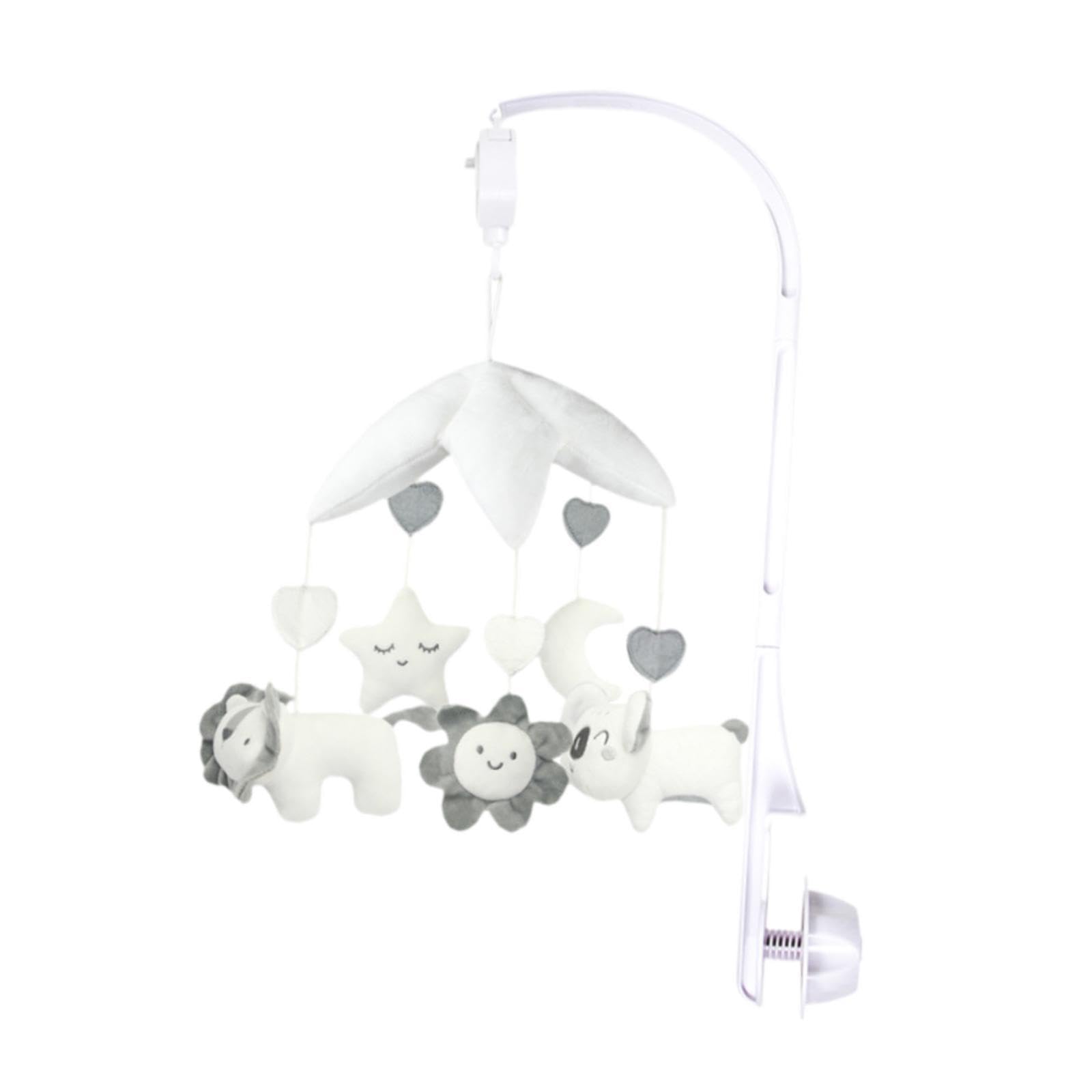 Giostrina Musicale per Culla Neonati con Giocattoli Morbidi Appesi Carillon E Peluche Leone Cotone PP Resistente Design Creativo Adatta, Leone