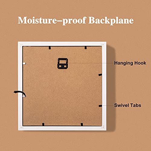 image for QDSSDECO 8“x8” Shadow Boxes Display Cases with Soft Linen Back Sha