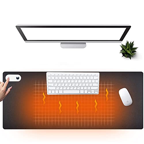 Sous-main de bureau chaud électrique en cuir pour soulager les mains froides au travail