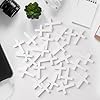 Nicime 50pcs White Wood Cross, Wooden Cross Craft Decoration, Small Ornament DIY Accessory for Keychain, Bracelet, Necklace #5