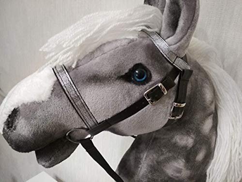 Dapple Gray Hobby horse Stick horse for children Horse toy on stick