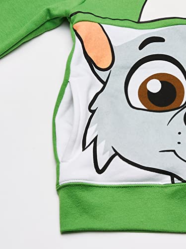 Nickelodeon Toddler Boys' Paw Patrol Character Big Face Zip-Up Hoodies, Green, 4T #TOP3