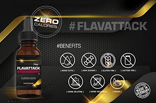 Flavour Drops zuckerfrei 50 ml - Banane | Geschmackstropfen OHNE KALORIEN zum Süßen mit Dosierhilfe | vegan | Für… – Bild 4