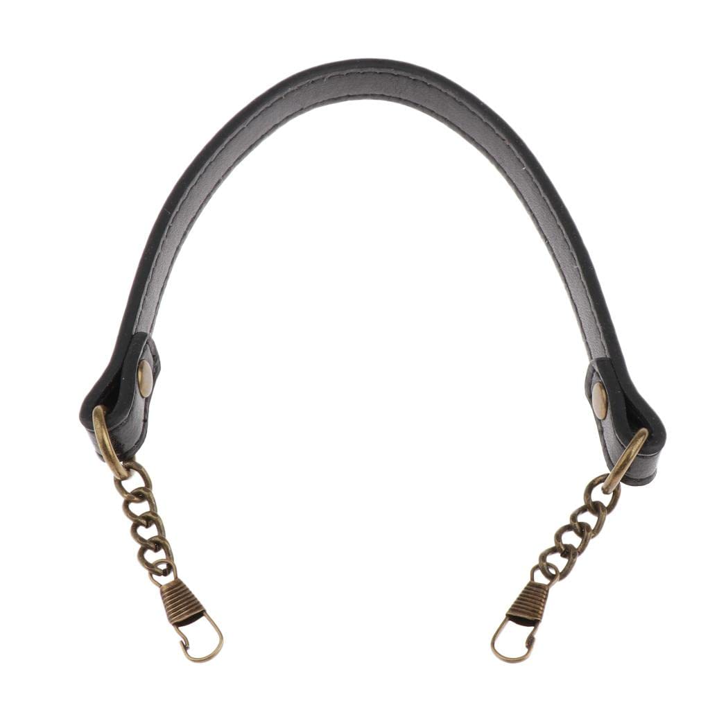 Short Bag Strap Replacement Pu Leather Handbag Handle DIY Bag Belts Black-image-24