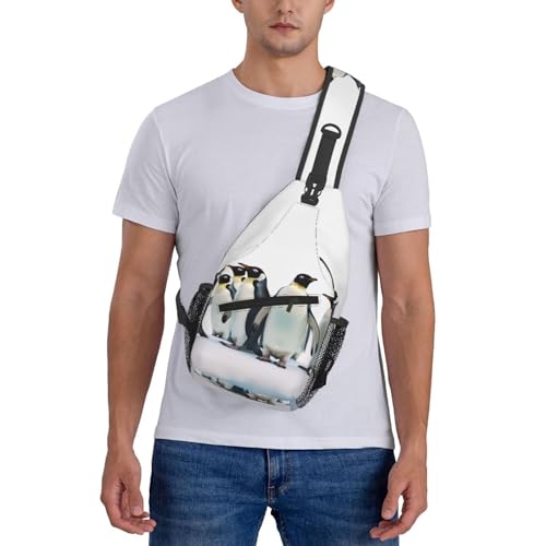 Bolso cruzado casual negro para hombre y mujer miniatura 7