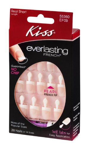 Kiss Ef09 Evrlst Frnch Na Size 1kit Kiss Everlasting French Nail Kit String Of Pearls 1 Kit