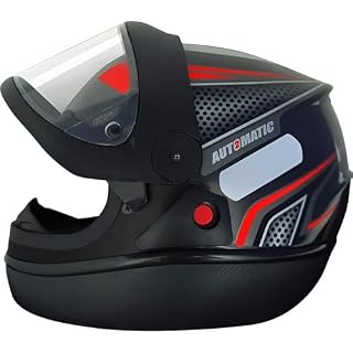 Capacete FW3 Automático - ABS com Narigueira Alta e Viseira de Policarbonato