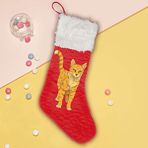 image for DIOLVR Christmas Stockings, Classic Christmas Stockings with Orange Lu