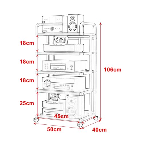 Support multimédia d'angle ventilé pour optimiser l'espace audio de votre salon - 2