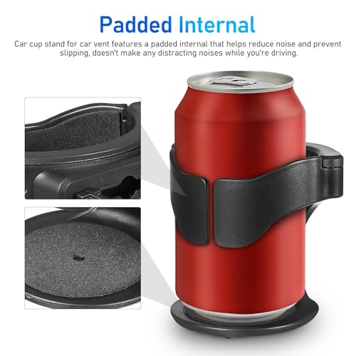 Portavasos para auto con clip para ventilación 2 piezas miniatura 7