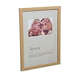 Home dcasa Dcasa Portafotos Amor Marcos de Fotos Decoración del hogar Unisex Adulto, Blanco, única