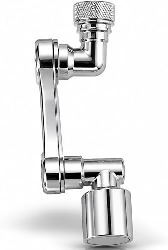 180° Rotatable Faucet Splash Head, ABS, Dual Spray Modes, Bubble Stream and Strong Spray, for Kitchen and Bathroom Faucets