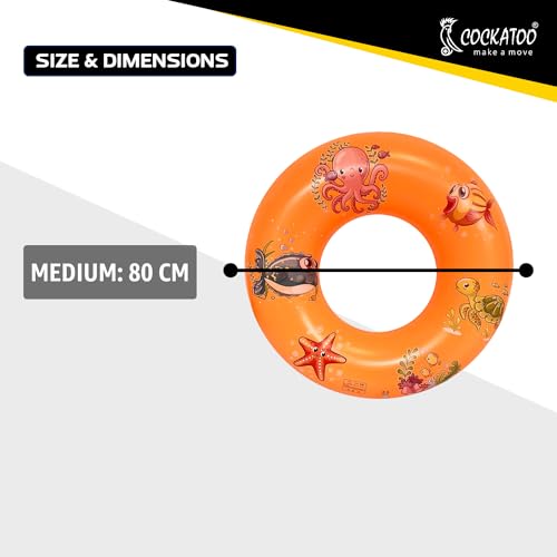 Image of Cockatoo Inflatable PVC Swimming Floats with Handles, Small Swimming Pool Floats