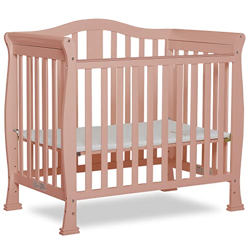 Dream On Me Addison 4-in-1 Convertible Mini Crib in Dusty ...