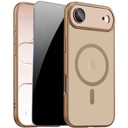 Image of for iPhone Air Case with Privacy Screen Protector, Brown