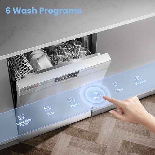 COMFEE' 60cm Freestanding Dishwasher - 12 Place Settings, Quick Wash - Image 4