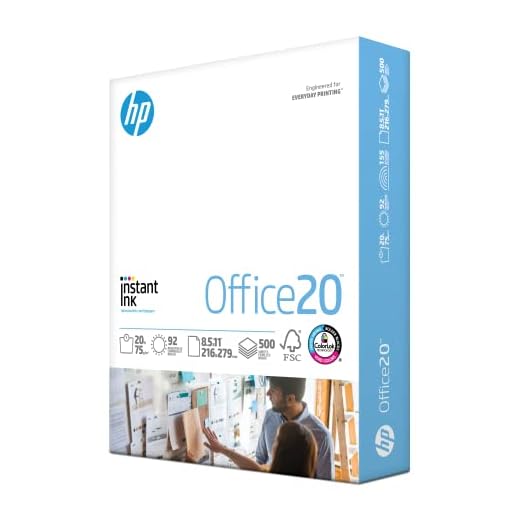 HP Printer Paper | 8.5x11 Paper |Office 20 lb | 1 Ream - 500 Sheets | 92 Bright | Made in USA - FSC Certified | 112150R