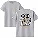 Seaside Ink God Has a Plan Christian T-Shirt, Bible Verse Faith Graphic Tee, Inspirational Jesus Religious Shirt, Christian Apparel, Church Worship Gift for Women