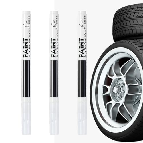 Pintura de rueda - 3pcs Kit de reparación de borde automotriz impermeable, pluma de pintura táctil para correcciones rápidas con aplicación de cubierta de rascar | Protector de borde portátil para l