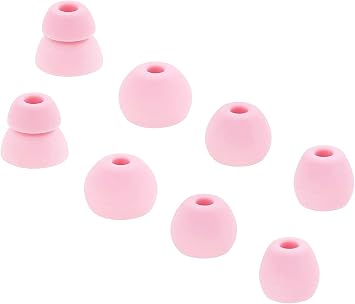 Replacement Ear Tips Silicone Earbuds Buds Eartips Set Compatible with Powerbeats Pro Wireless Earphone Headphones,4 Pairs, Cloud Pink PP4p