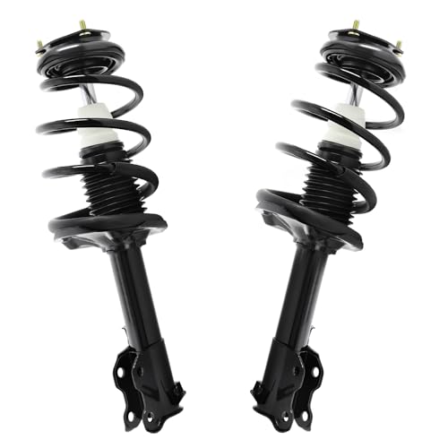 Image of Detroit Axle - 6pc Struts Sway Bars for 2000-2001 Nissan Sentra, 4 Front Rear Struts with Coil Springs 2 Front Sway Bars Replacement Suspension Kit