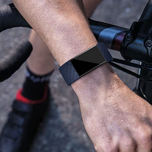 Image of Tobfit Watch Strap Compatible with Fitbit Charge 4 / Fitbit Charge 3 (Watch Not Included), Removable Soft Belts for Charge 4 /3 Wristband, Smartwatch Band for Men Women