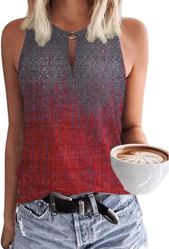 Tanmolo Damen Tank Top Ärmellos Oberteile Sommer Tanktops V-Ausschnitt...