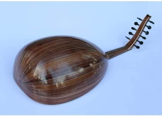 Miniatura 6 de Instrumento musical de cuerda de Oud árabe de nogal hecho a mano profesional A5