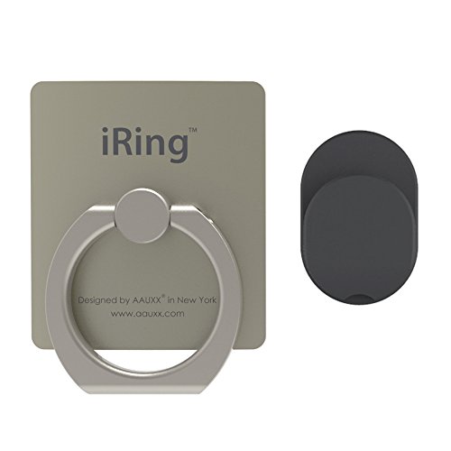 AAUXX iRing Premium Set : Safe Grip and Kickstand for Smartphones and Tablets with Simplest Smartphone Mount - Champagne Gold