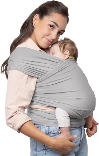 Boba   Fular Elástico Portabebé Wrap Bamboo, Light Grey