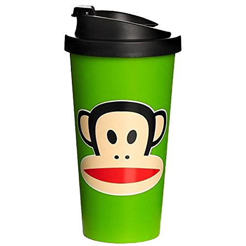 Paul Frank Mug To Go in green, Polypropylene, 9.5 x 9.5 x 18.5 cm